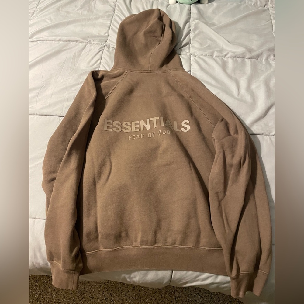 SOLD Essentials Fear of God Hoodie brown size L